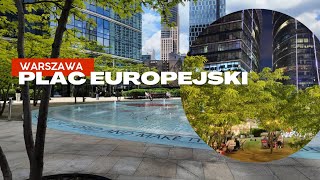 Plac Europejski Warszawa Warsaw Spire Poland 4K 2024 [upl. by Aztilay753]