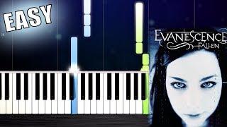 Evanescence  Bring Me To Life  EASY Piano Tutorial by PlutaX [upl. by Oeramed]