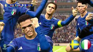 Svezia vs Italia Highlights Gol  U17 EURO 2024  eFootball PES 2021 [upl. by Brier]