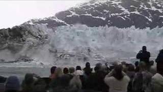 Huge Wave Glacier Calving Glacier Bay Alaska [upl. by Nala900]