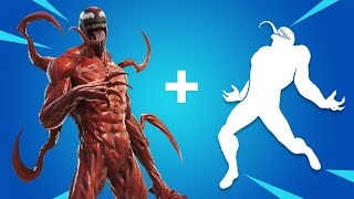 What Happens If Carnage Maximum Uses quotWe Are Venomquot Emote Fortnite Battle Royale [upl. by Gibbie612]