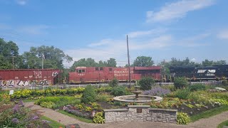 NS 4666 AC44C6M Leads 64E with Canadian Pacific ES44AC Trailing  Almost Missed  8324 [upl. by Cirdahc]