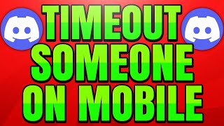 How to Timeout Someone on Discord Mobile [upl. by Eninnaj924]