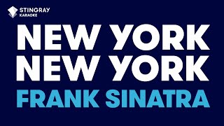 Frank Sinatra  New York New York Karaoke with Lyrics [upl. by Adelice]