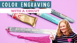 How to Get Color Engraving with a Cricut Machine [upl. by Ednihek]