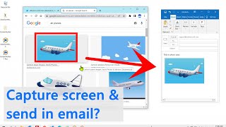 Easy way to capture screen amp send email not an attachment [upl. by Celestyn587]