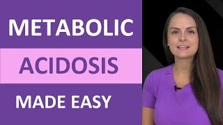 Metabolic Acidosis Nursing NCLEX Review Causes Treatment Mnemonic ABG Problem [upl. by Aileme]