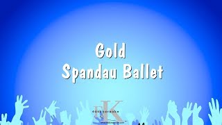 Gold  Spandau Ballet Karaoke Version [upl. by Maurene]