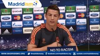 Cristiano Ronaldo sobre Tevez  Previa Juventus vs Real Madrid 2210 [upl. by Yellek]