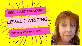 ESOL Level 1 Writing 1  Top Tips [upl. by Yenolem]