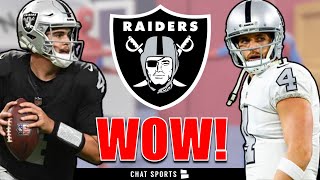 Raiders Rumors Aidan O’Connell Is Just A Derek Carr Type QB According To Las Vegas Review Journal [upl. by Adav803]