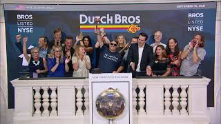 Dutch Bros Coffee NYSE BROS Rings The Closing Bell® [upl. by Maryn]