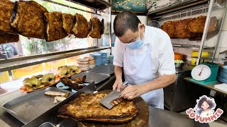 Open 3 hrs only Michelin Award Roast Pork Belly Master wongmeikee  Malaysia Street Food [upl. by Keefer]