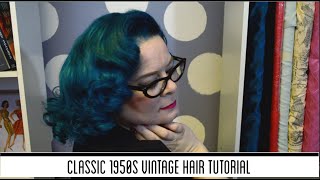 Classic 1950s Vintage Hair Tutorial [upl. by Iegres678]