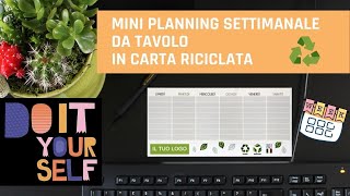 Planner settimanale da tavolo fai da te 𝗚𝗶𝗮𝗹𝗹𝗼𝗻𝗼𝘁𝗲  Desk Planner personalizzato [upl. by Yeleek497]