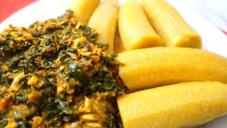 I DONT USE EGUSI I USED THIS PALAVA SAUCE  ABOM  EGG SAUCE  SPINACH STEW [upl. by Birecree]