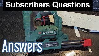 Questions and Answers  Parkside 20 tacker video QampA [upl. by Etnaed517]