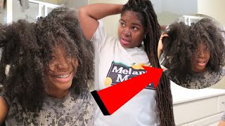 TAKING DOWN MY 36” SOFT LOCS WITHOUT CUTTING MY BRAID [upl. by Nawek]