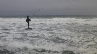 Stripers in the surf Noreaster September 2014 [upl. by Gabor353]