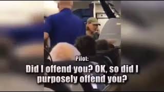 DEI United Airline Pilot Gets 20 Passengers to Exit Aircraft Before Takeoff  the INSANITY 7 years [upl. by Ardaed342]