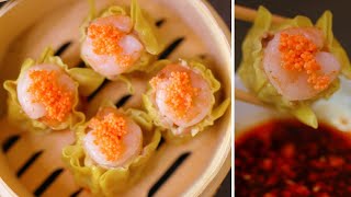 DIM SUM  Shrimp Siu Mai Dumpling Recipe [upl. by Imotas]