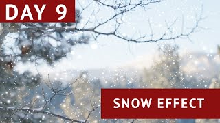 Snow Effect in DaVinci Resolves Fusion Page  Day 9 of 21 Day Video Production Challenge [upl. by Phillada]