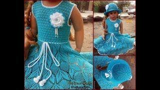 Crochet Patterns for free crochet baby dress 1904 [upl. by Okin]