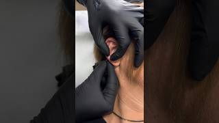 Very quick lobe piercing piercing piercings youtubeshorts shorts lobepiercing safepiercing [upl. by Emerick]