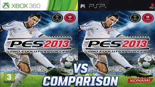 PES 2013 Xbox 360 Vs PSP [upl. by Orfurd]