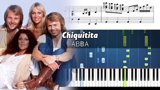 ABBA  Chiquitita  Accurate Piano Tutorial with Sheet Music [upl. by Odiug204]