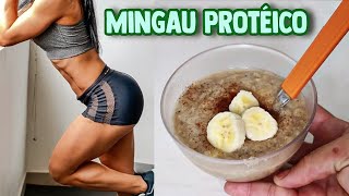 Mingau para ganhar massa muscular com aveia  mingau proteico [upl. by Otiragram993]