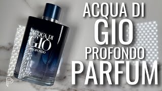 NUEVO ACQUA DI GIO PROFONDO PARFUM ¿ES MEJOR  PP [upl. by Bodwell43]