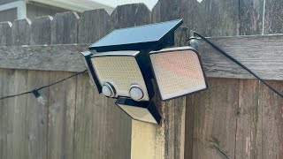 LYWALT 3000LM 423 LED Motion Sensor Outdoor Solar Lights  1 Minute Review [upl. by Kylah]