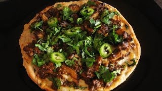 CHICKEN MASALA FLATBREAD PIZZA Recipe  Indian Italian Fusion [upl. by Alric451]