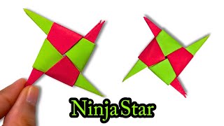 how to make a paper ninja star  Easy Origami Ninja Star Tutorial  shuriken [upl. by Lauhsoj588]