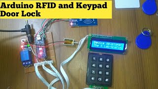 Arduino RFID and Password Based Door Lock System  The X Lab [upl. by Pravit]