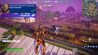 Fortnite  Visit Freaky Fields And The Underworld Fortnitemares Nitemare One Quests [upl. by Ryder]