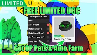 FREE LIMITED UGC Strong Muscle Simulator X Script • Auto Farm • Get OP Pets Roblox [upl. by Ecnerolf769]