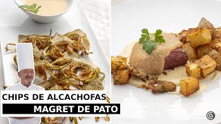 CHIPS de alcachofas y MAGRET de PATO  Cocina Abierta de Karlos Arguiñano [upl. by Caesaria]