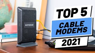 Top 5 BEST Cable Modems of 2021 [upl. by Avrit33]