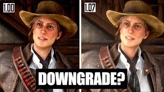 Red Dead Redemption 2 Graphics Downgrade 100 vs 107 Comparison [upl. by Yancey]