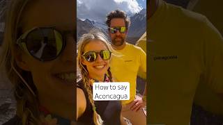 How to pronounce Aconcagua aconcaguaski2023 [upl. by Ovid]