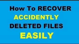 How To RECOVER Any Deleted File Updated Latest [upl. by Sussi]