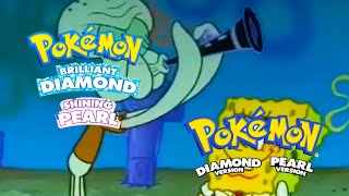 Spongebob Wrong Notes  Pokemon Cynthias Theme [upl. by Ethelred]