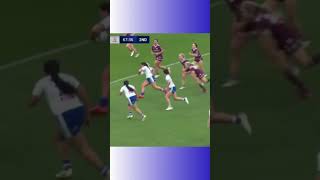 Sarachen Oliver Petone try for Bulldogs in NSW Womens Premiership NRLWahine [upl. by Homere]