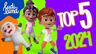 TOP 5 Mais Vistos de 2024  Volume 01 Primeira Temporada de Ludiland 🌟 [upl. by Ereveneug]