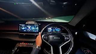 HAVAL H6 NIGHT DRIVING EXPERIENCE ON MOTORWAY amp HEADLIGHTS [upl. by Elocim683]