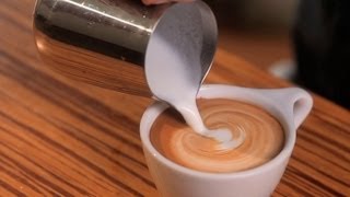 How to Free Pour  Latte Art [upl. by Lilac]