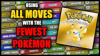 Using ALL MOVES with the FEWEST POKÉMON in Gen 1 [upl. by Leonid]