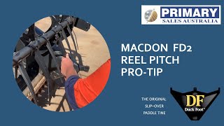 MacDon FD2 reel pitch adjustment for Duck Foot Paddle Tines [upl. by Umberto]